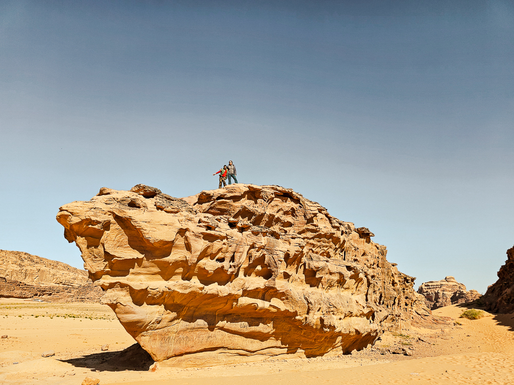Gigantische rotsen in Wadi Rum