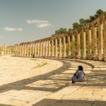 De zuilen in Jerash